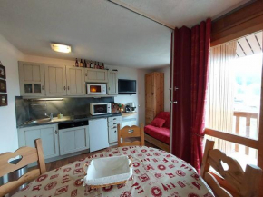 Studio divisible avec coin montagne, au pied des pistes, balcon, 4 pers - FR-1-356-427